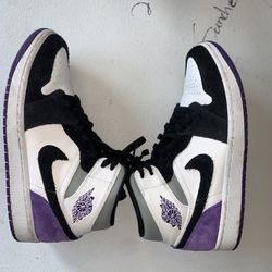 Air Jordan 1 Mid Purple - Size 9.5