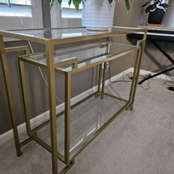 Entryway Console/table. Matching 2 Tier Plant Stands.