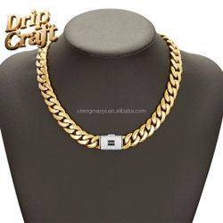 14k Stainless Steel Cuban Link Chain