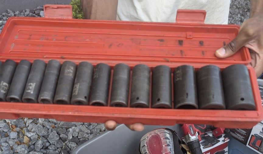 Metric Deep-well Impact Socket Set