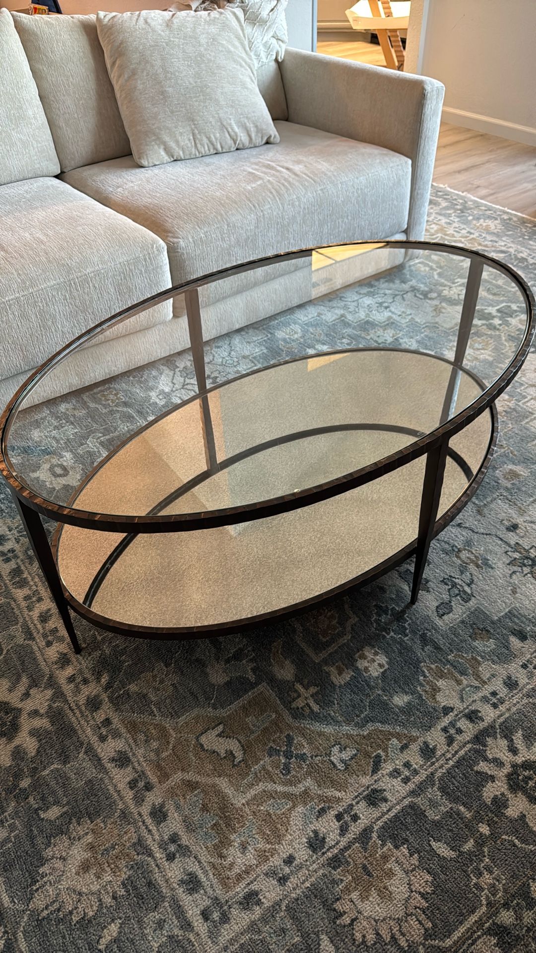 Art Deco glass coffee table for sale!