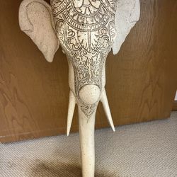 Vintage Wall Mount Elephant Table