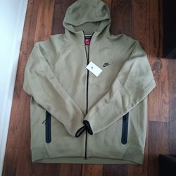 Nike Tech Fleece Men's Full-Zip Windrunner Hoodie Size 3XLTT Neutral Olive