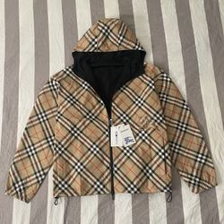 Burberry Reversible Zip Up Jacket Size Large