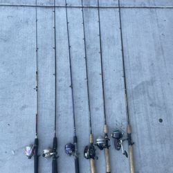 Fishing Rod Lot of 6