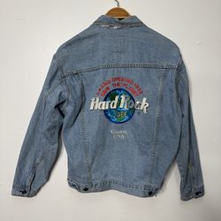 Vintage Hard Rock Cafe Trucker Jacket Adult Medium 