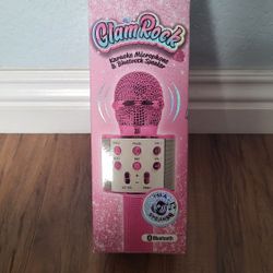 Glam Rock Karaoke Microphone & Bluetooth Speacker Toy New ( Price Firm).