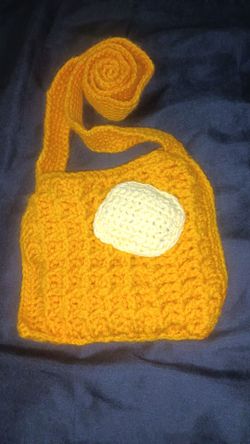 Crochet buttered waffle bag