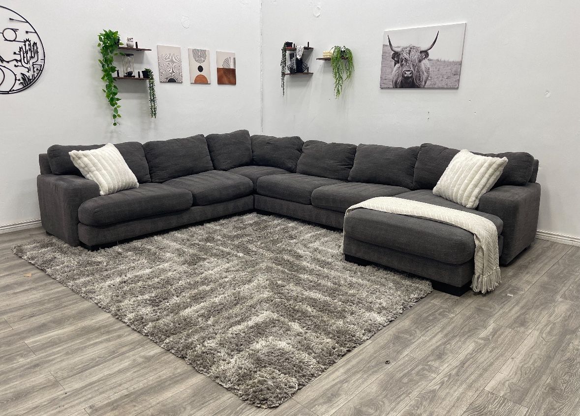 Gray Sectional Couch - Free Delivery