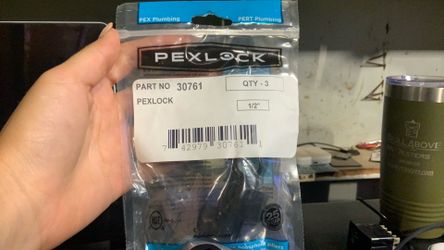 PEXLOCK PLUMBING QTY-3