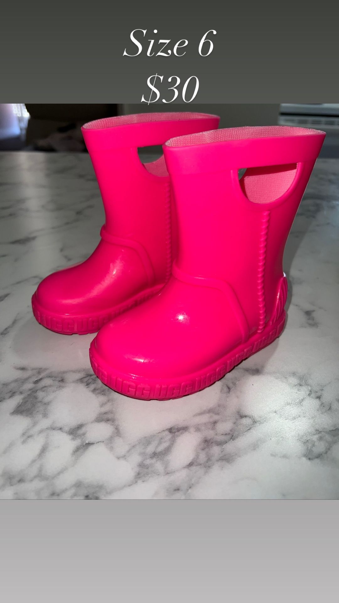 Pink Toddler Ugg Rain Boot