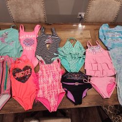 Girl Bathing Suits Size 6-12 