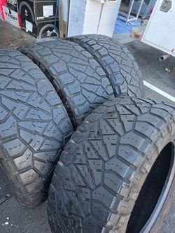 4 Used Tires Lt35x12.50r20 Nitto Ridgerappler $350.00