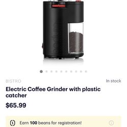 Bodum electric coffee grinder