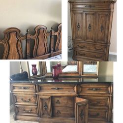 6 piece bedroom set. Vintage, Mid century