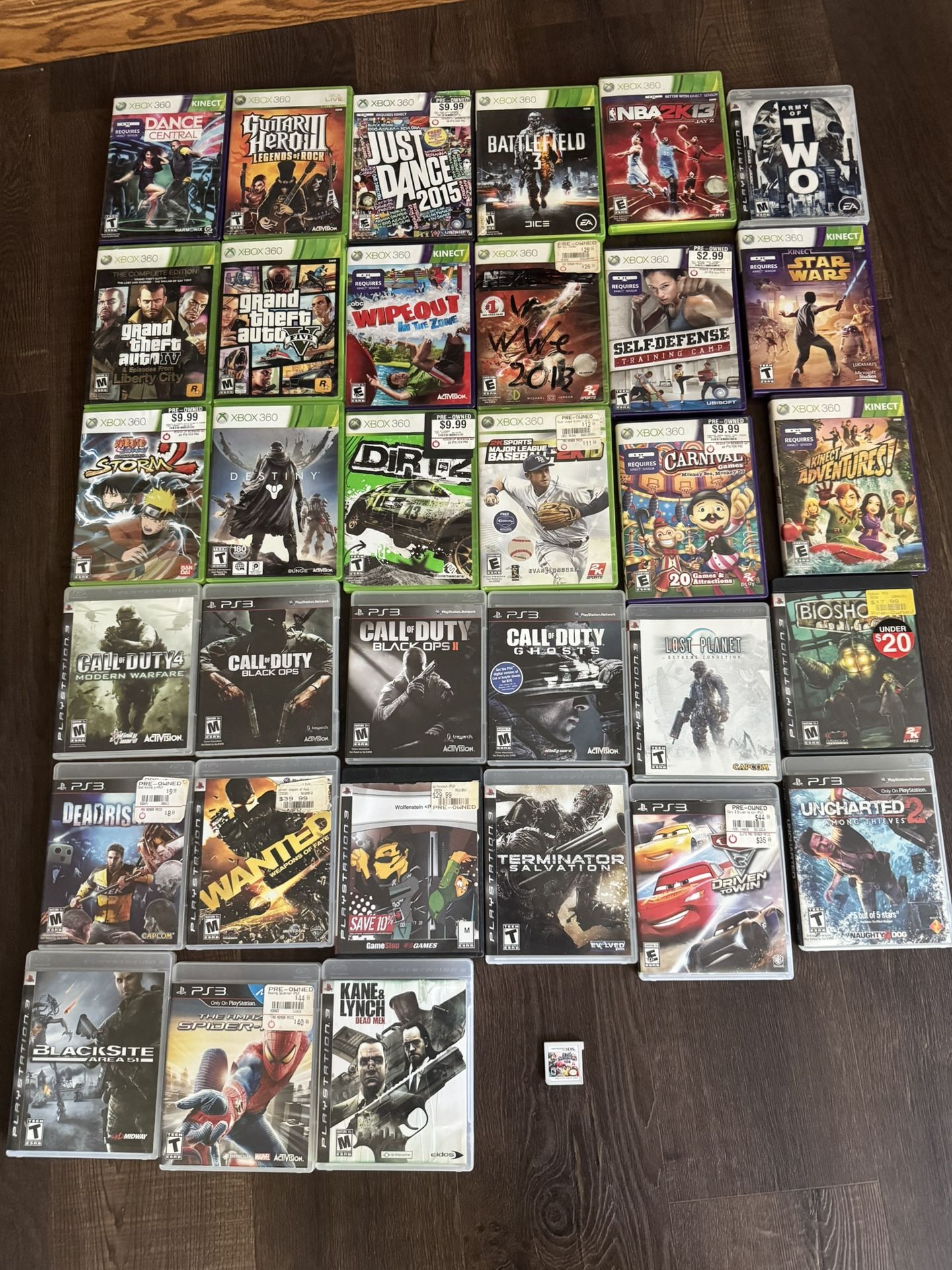 XBOX 360 PS3 3DS GAMES