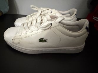 Lacoste White Leather Low-Top Sneakers