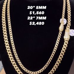 14K Monaco Yellow Gold Chain 