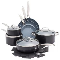 New GreenPan Valencia Ceramic Non-Stick Cookware Set 11 Piece. Sells at costco for $280 plus tax