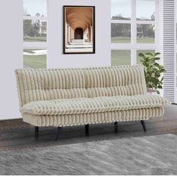 New! Super Comfy! Soft Touch Corduroy Sofa Bed Sleeper 