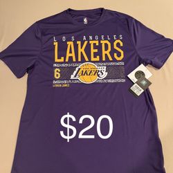 NEW Lebron James Lakers NBA UNK Shirt Jersey (L) $30 Tag