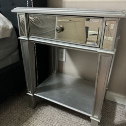 Z Gallerie Mirrored Nightstand (only one)