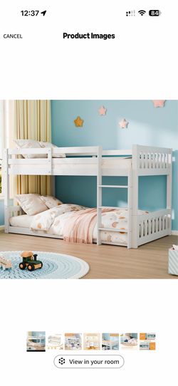 Twin bunk bed
