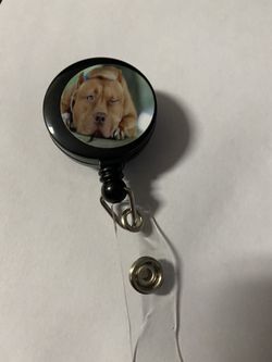 Pitbull badge reel