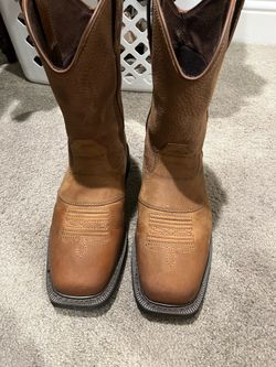 Red head western work boots