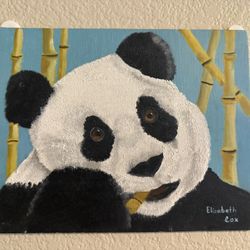 Original Artwork- Panda 10x8