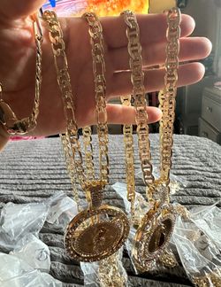 Cadena y dije. Oro laminatio