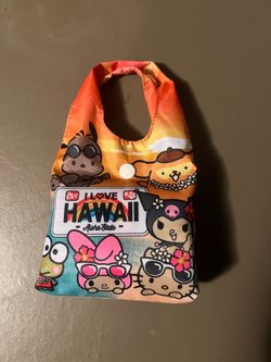 Sanrio Hello Kitty Hawaii Foldable Reusable Shopping Tote Bag