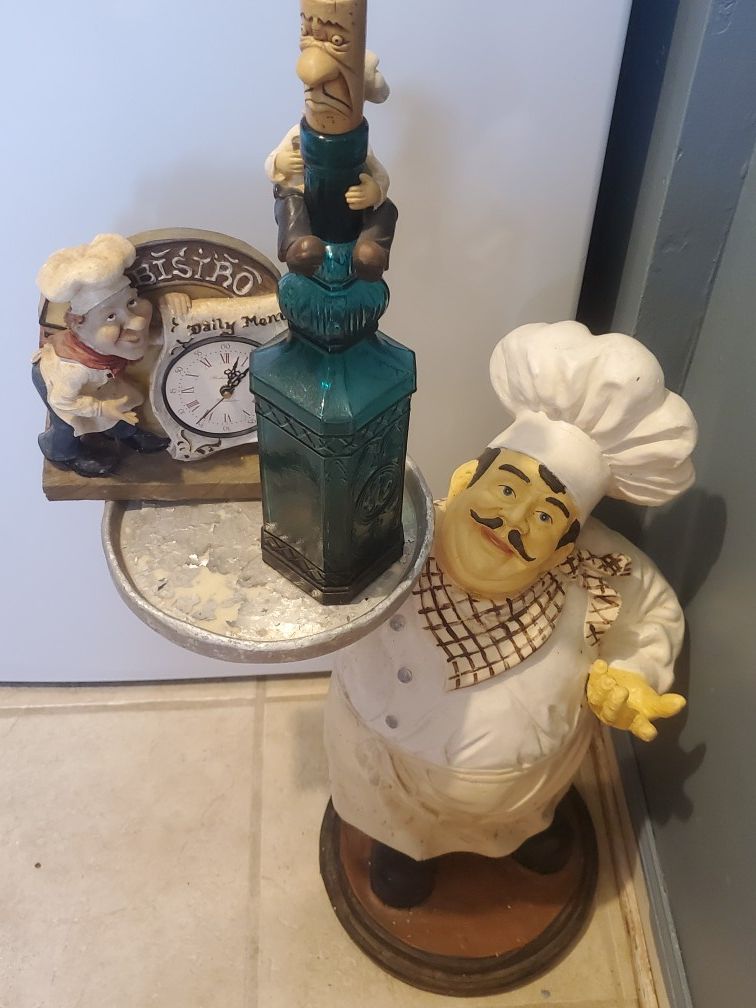 decorative chef figurines