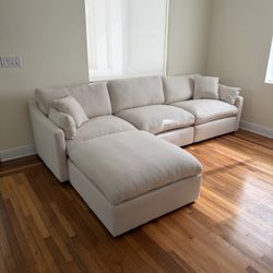 New Cream Sectional Cloud Couch