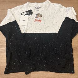 Women's Anaheim Ducks Colorblock Pullover Sweater