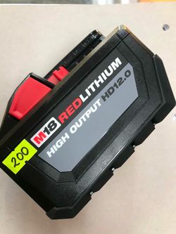 Milwaukee new 12.0 battery  high output battery