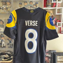 Los Angeles Rams Size Medium Jared Verse Nike Midnight Blue 2025 Rivalries Collection Limited Jersey