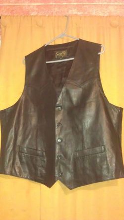 Scully Leather Western - Black Vest.