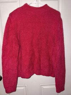 Universal Thread Hot Pink Fuzzy Knit Sweater