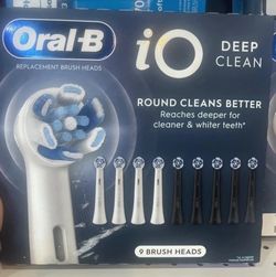 Oral-B iO Deep Clean Replacement Brush Heads 9-Pack