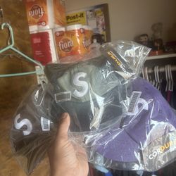 Supreme S Logo Hats 
