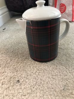 Hearth & Hand Plaid coffee pot