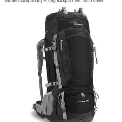 MOUNTAINTOP 80L Internal Frame Backpack for Man & Women Backpacking Hiking Backpack with Rain Cover