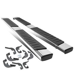 LA Zona Auto Parts 2007 to 2018 Chevrolet Silverado GM Sierra Crew Cab Chrome Running Boards Estribos Cromados steps