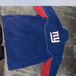blue and red New York Giants fleece windbreaker  #NFL #gameday