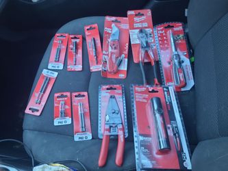 Milwaukee handtools and flashlight  and bits