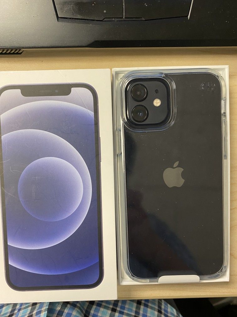 iPhone 12 64GB Black for ATT Or Cricket Good condition for Sale in