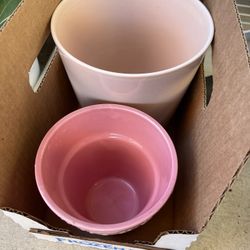 Pink Ceramic Pots