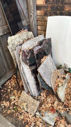 Various granite of shape, size, and color