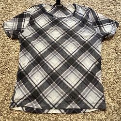 Forever 21 mesh checkered t shirt